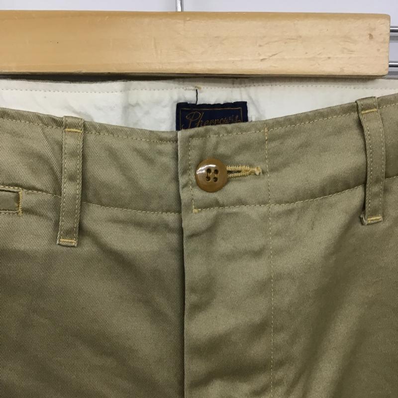 フェローズ Pherrow s パンツ チノパン チノパン ワイドパンツ カジュアルパンツ 34インチ 無地 ベージュ / ベージュ / beige メンズ USED 古着 中古 10160420
