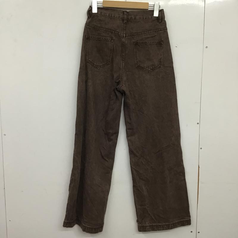 アルシーヴ archives パンツ デニム、ジーンズ M 無地 茶 / ブラウン / brown レディース USED 古着 中古 10160422