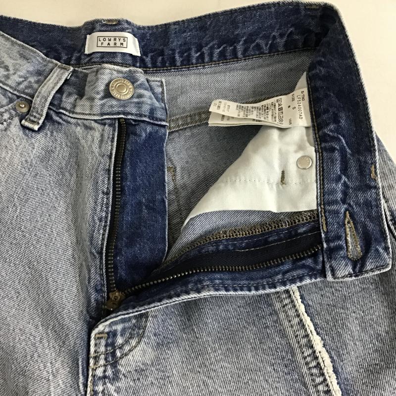 ローリーズファーム LOWRYS FARM パンツ デニム、ジーンズ S 無地 水色 / ライトブルー / レディース USED 古着 中古 10160424