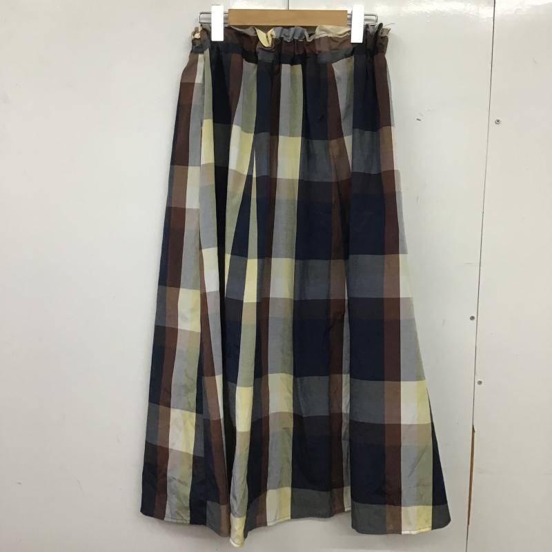 オリーブデオリーブ OLIVE des OLIVE スカート ロングスカート FREE チェック マルチカラー / マルチカラー / multicolor レディース USED 古着 中古 10160428