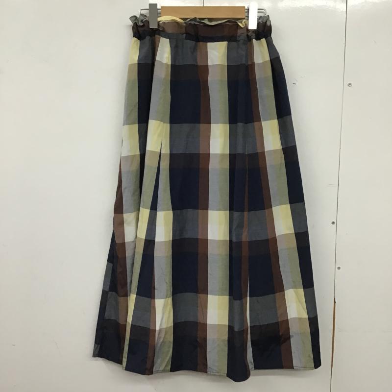 オリーブデオリーブ OLIVE des OLIVE スカート ロングスカート FREE チェック マルチカラー / マルチカラー / multicolor レディース USED 古着 中古 10160428