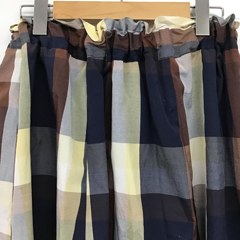 オリーブデオリーブ OLIVE des OLIVE スカート ロングスカート FREE チェック マルチカラー / マルチカラー / multicolor レディース USED 古着 中古 10160428