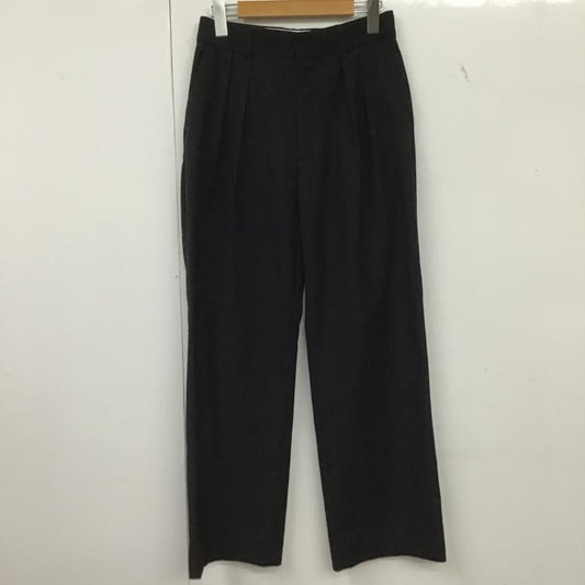 ミラオーウェン Mila Owen パンツ スラックス 09WFP234047 2タックワイドストレートダンディパンツ 0 無地 黒 / ブラック / black レディース USED 古着 中古 10160429