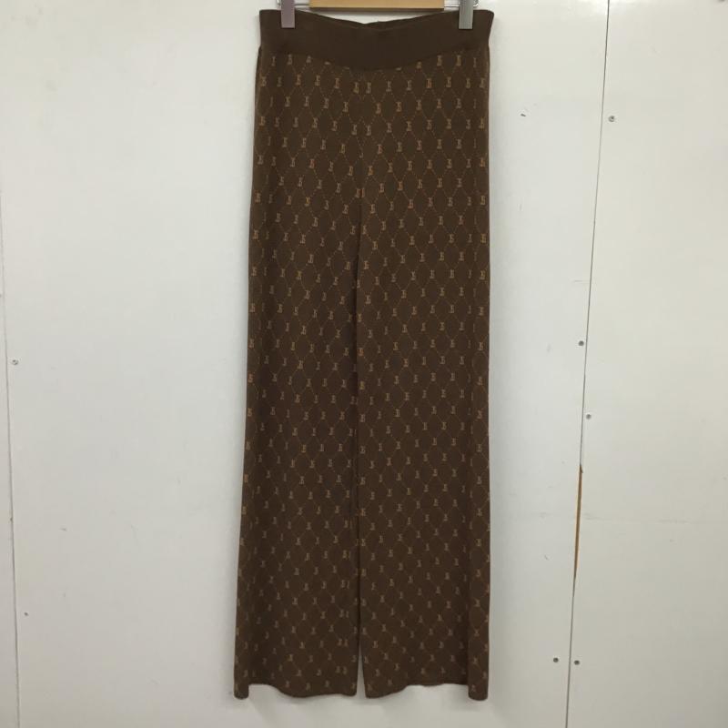 ジーナシス JEANASIS ボトムス ボトムス JS050761MC FREE 総柄 茶 / ブラウン / brown レディース USED 古着 中古 10160432