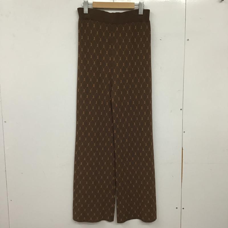 ジーナシス JEANASIS ボトムス ボトムス JS050761MC FREE 総柄 茶 / ブラウン / brown レディース USED 古着 中古 10160432