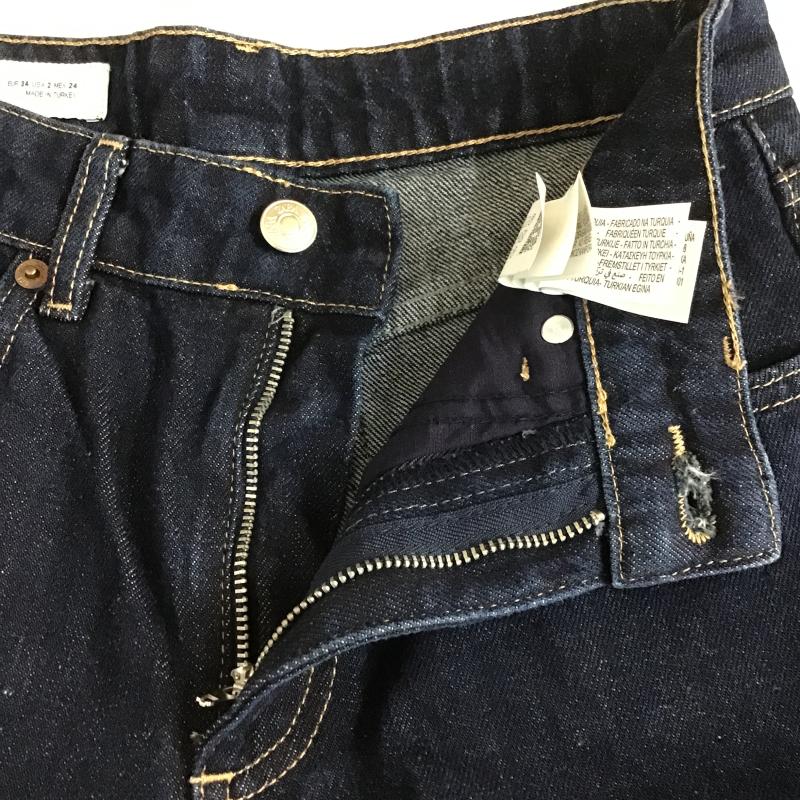 ザラ ZARA パンツ デニム、ジーンズ 34 無地 青 / ブルー / blue レディース USED 古着 中古 10160436
