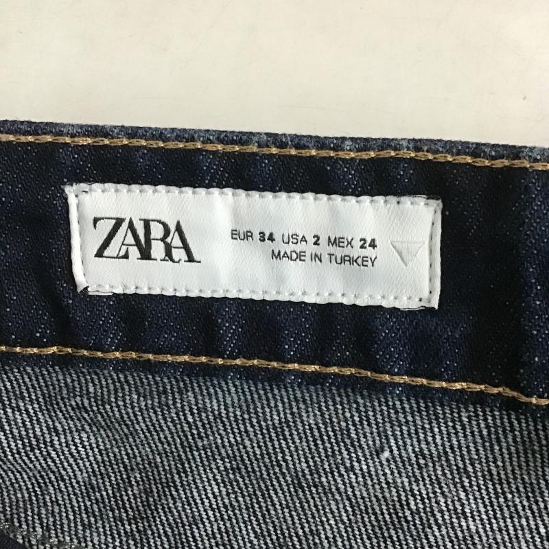 ザラ ZARA パンツ デニム、ジーンズ 34 無地 青 / ブルー / blue レディース USED 古着 中古 10160436