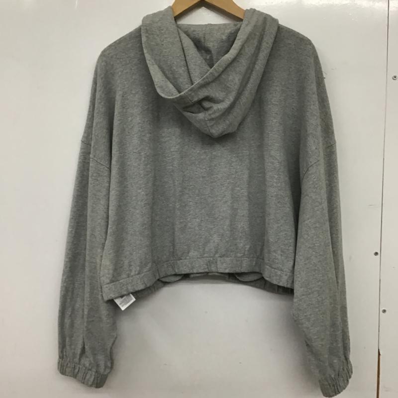 ギャップ GAP パーカー 長袖 L 無地 灰 / グレー / gray レディース USED 古着 中古 10160438