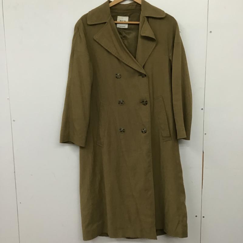 ザラ ZARA コート トレンチコート XS 無地 茶 / ブラウン / brown レディース USED 古着 中古 10160440