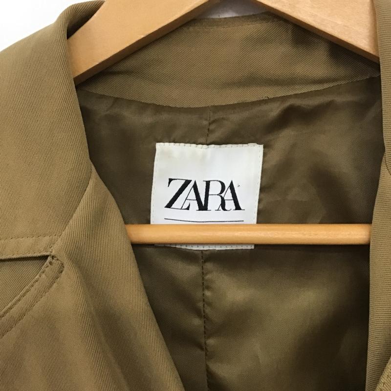 ザラ ZARA コート トレンチコート XS 無地 茶 / ブラウン / brown レディース USED 古着 中古 10160440