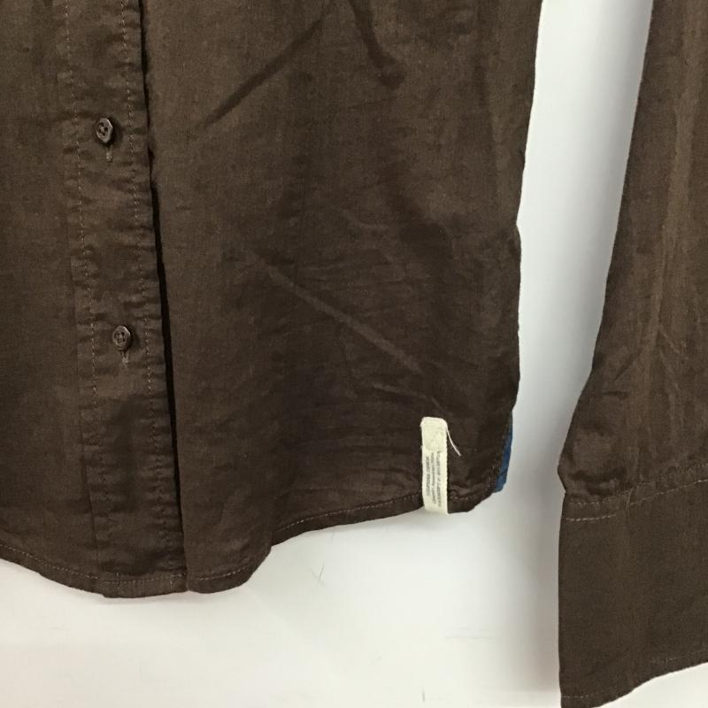 トミーヒルフィガー TOMMY HILFIGER シャツ、ブラウス 長袖 S 無地 茶 / ブラウン / brown レディース USED 古着 中古 10160441