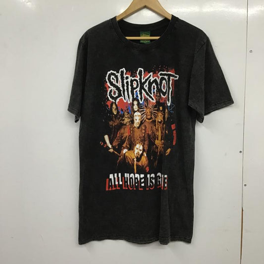 ロッキーロード ROCKY ROAD Tシャツ 半袖 半袖カットソー プリントTシャツ クルーネックカットソー L プリント ダークグレー / ダークグレー / メンズ USED 古着 中古 10160443