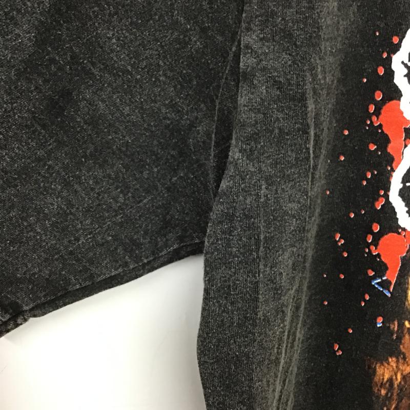 ロッキーロード ROCKY ROAD Tシャツ 半袖 半袖カットソー プリントTシャツ クルーネックカットソー L プリント ダークグレー / ダークグレー / メンズ USED 古着 中古 10160443