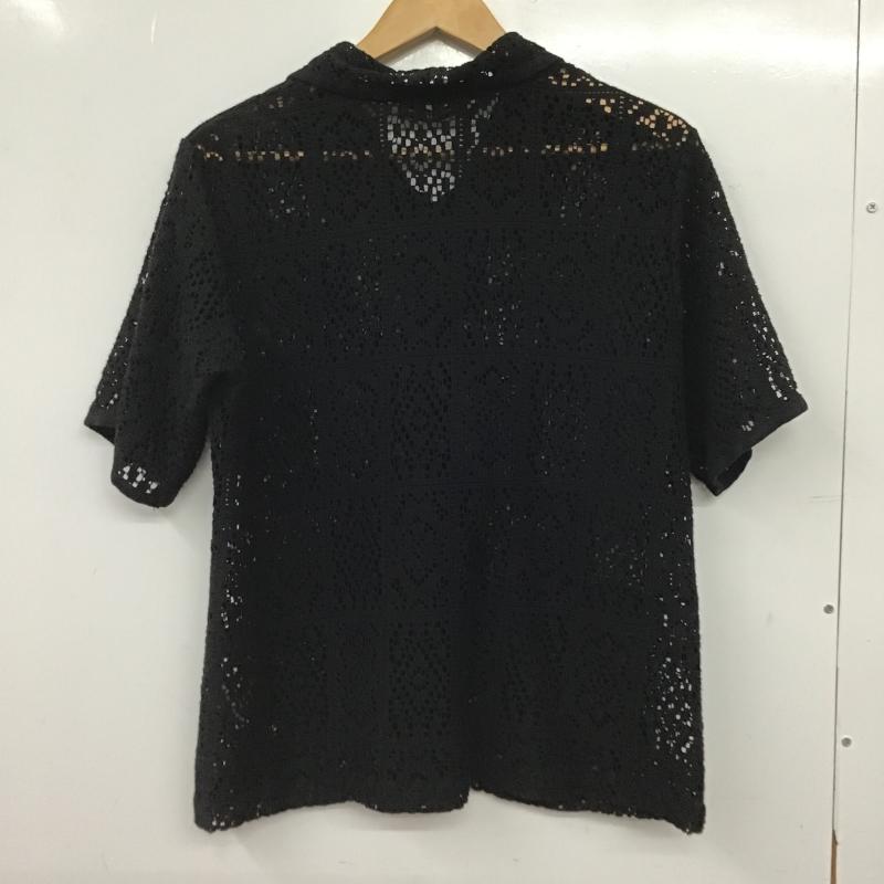 ダブルクローゼット w closet シャツ、ブラウス 半袖 FREE 無地 黒 / ブラック / black レディース USED 古着 中古 10160445