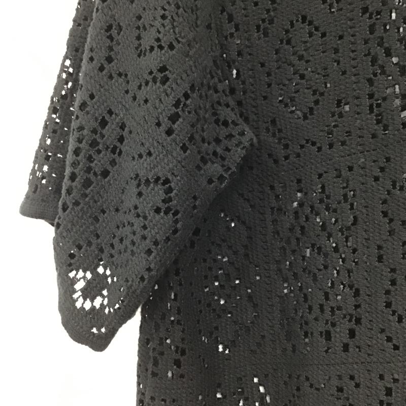 ダブルクローゼット w closet シャツ、ブラウス 半袖 FREE 無地 黒 / ブラック / black レディース USED 古着 中古 10160445