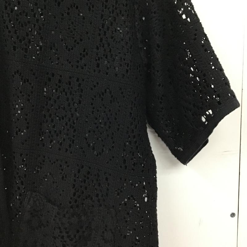 ダブルクローゼット w closet シャツ、ブラウス 半袖 FREE 無地 黒 / ブラック / black レディース USED 古着 中古 10160445