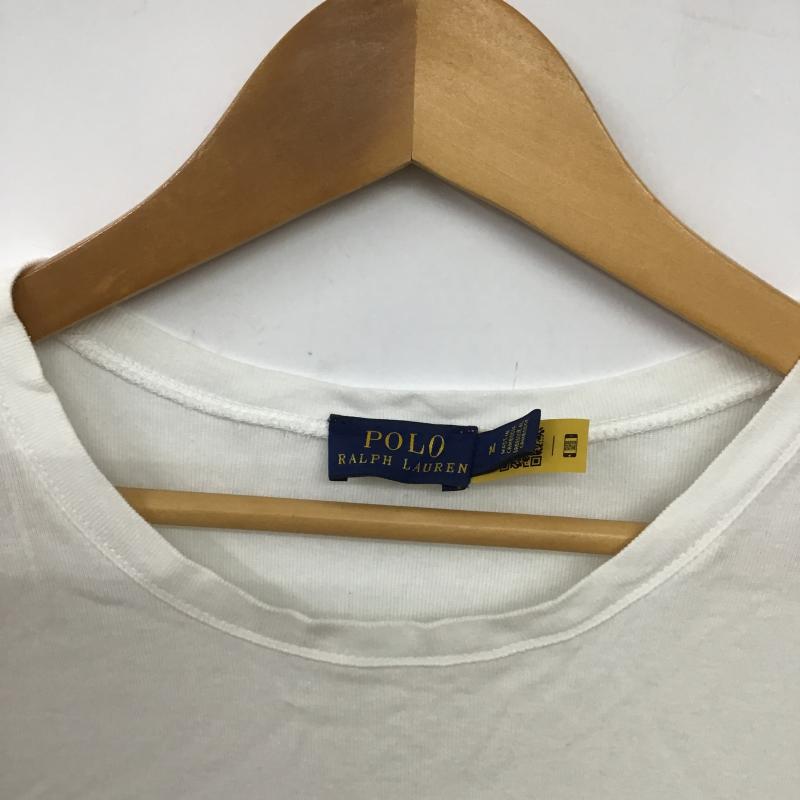ラルフローレン RALPHLAUREN Tシャツ 長袖 M 無地 白 / ホワイト / white レディース USED 古着 中古 10160447