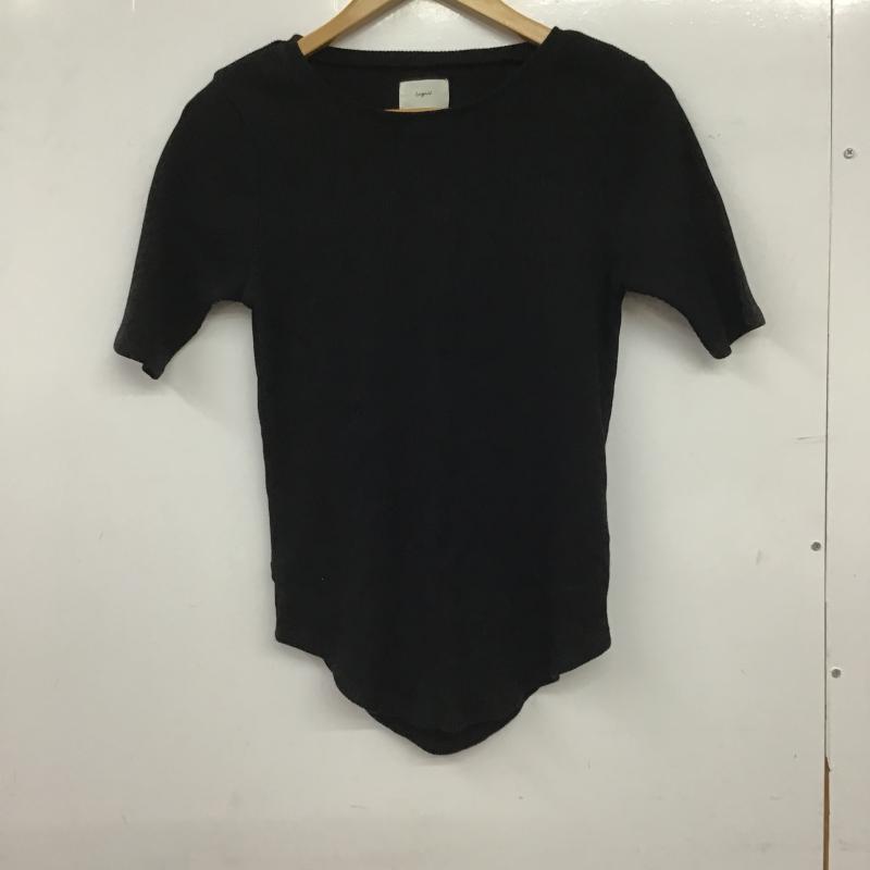 アングリッド Ungrid Tシャツ 半袖 112242765301 バックオープンフィットハーフスリーブTee FREE 無地 黒 / ブラック / black レディース USED 古着 中古 10160449