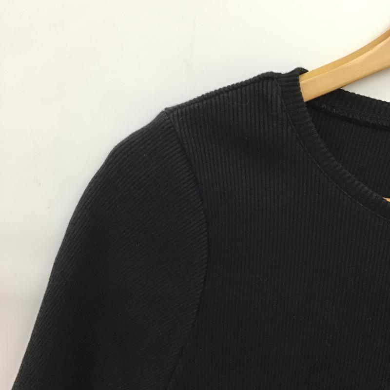 アングリッド Ungrid Tシャツ 半袖 112242765301 バックオープンフィットハーフスリーブTee FREE 無地 黒 / ブラック / black レディース USED 古着 中古 10160449