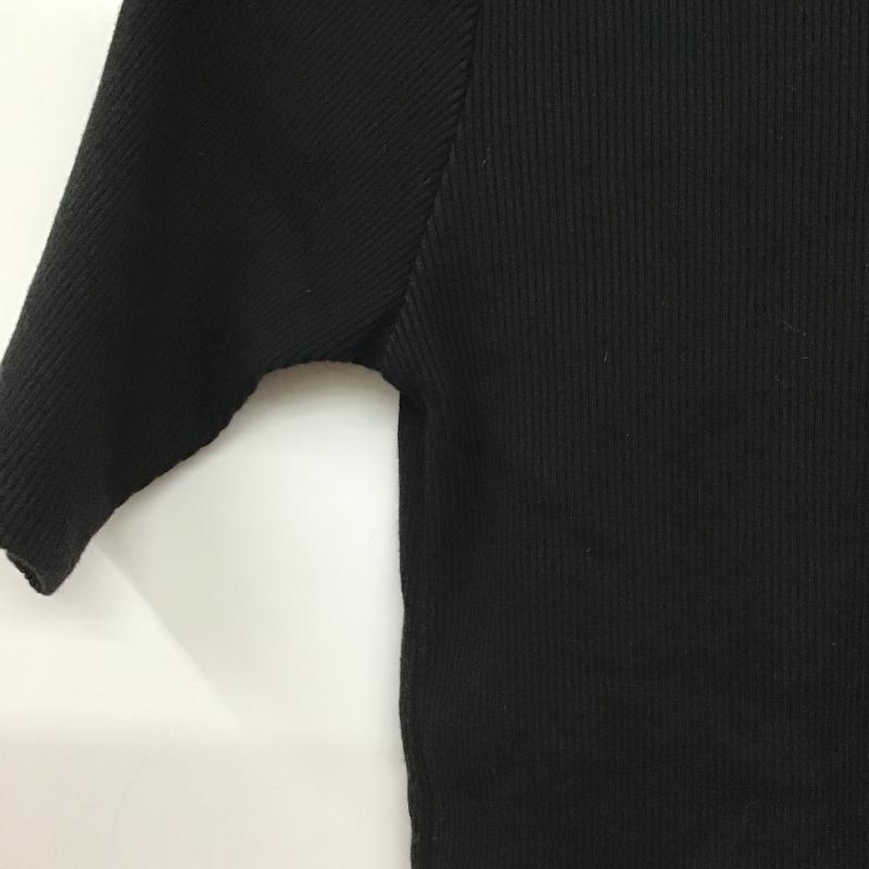 アングリッド Ungrid Tシャツ 半袖 112242765301 バックオープンフィットハーフスリーブTee FREE 無地 黒 / ブラック / black レディース USED 古着 中古 10160449