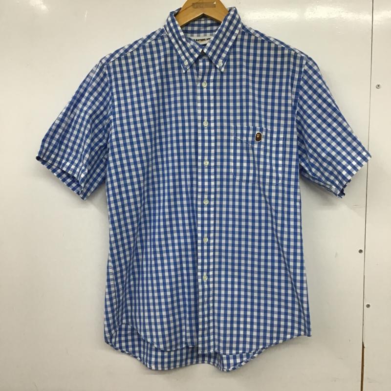 エーエイプバイアベイシングエイプ AAPE BY A BATHING APE シャツ、ブラウス 半袖 半袖シャツ プリントシャツ ポケットシャツ M チェック マルチカラー / マルチカラー / multicolor メンズ USED 古着 中古 10160450