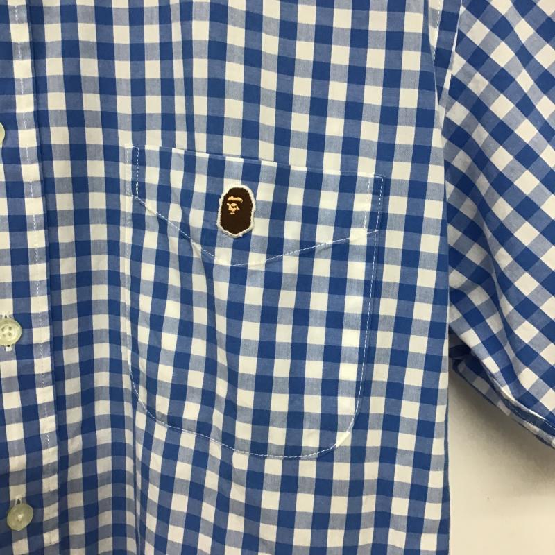 エーエイプバイアベイシングエイプ AAPE BY A BATHING APE シャツ、ブラウス 半袖 半袖シャツ プリントシャツ ポケットシャツ M チェック マルチカラー / マルチカラー / multicolor メンズ USED 古着 中古 10160450