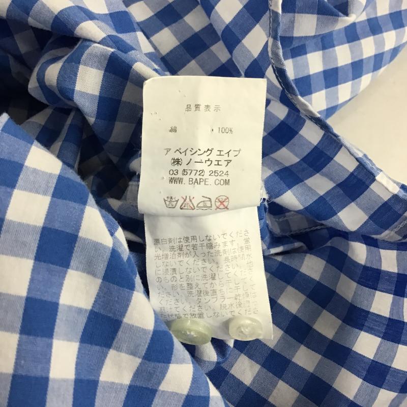 エーエイプバイアベイシングエイプ AAPE BY A BATHING APE シャツ、ブラウス 半袖 半袖シャツ プリントシャツ ポケットシャツ M チェック マルチカラー / マルチカラー / multicolor メンズ USED 古着 中古 10160450