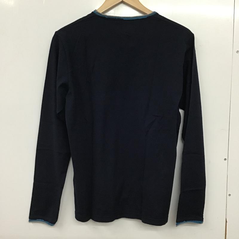 ビームス BEAMS カットソー 長袖 長袖カットソー Vネックカットソー S 無地 紺 / ネイビー / navy メンズ USED 古着 中古 10160451