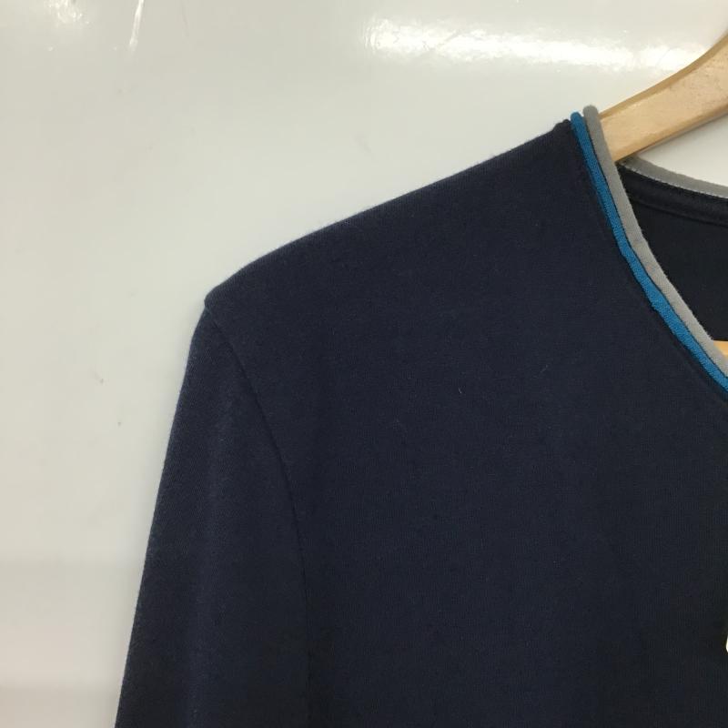 ビームス BEAMS カットソー 長袖 長袖カットソー Vネックカットソー S 無地 紺 / ネイビー / navy メンズ USED 古着 中古 10160451