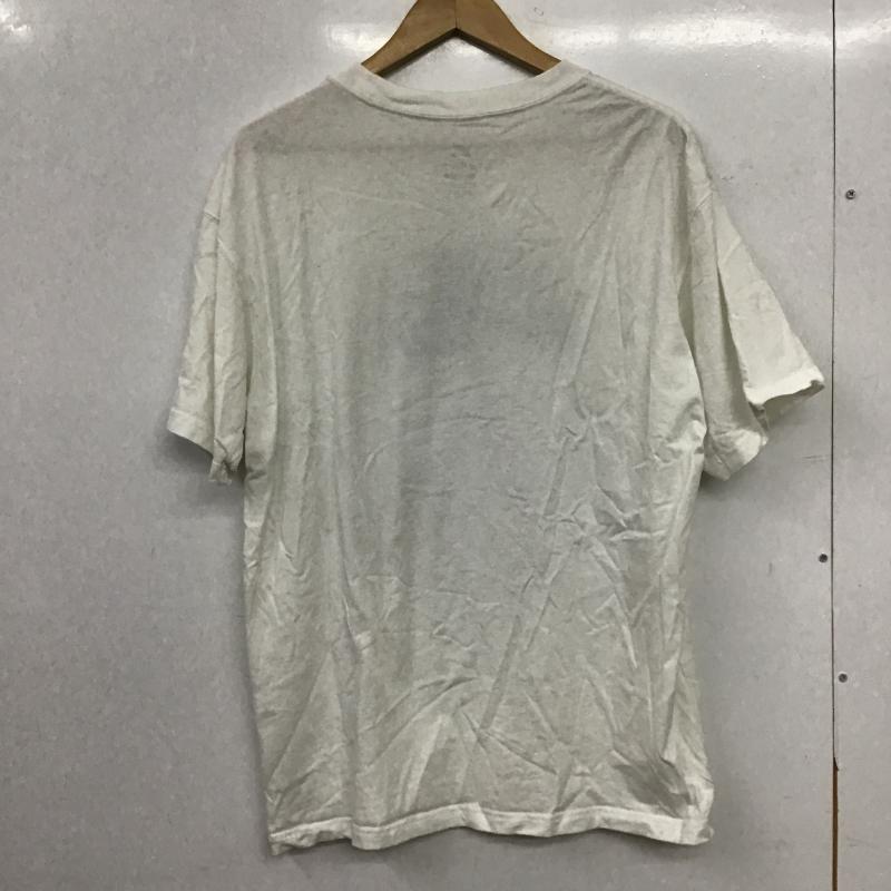 ナイキ NIKE Tシャツ 半袖 半袖カットソー プリントTシャツ クルーネックカットソー L ロゴ、文字 白 / ホワイト / white メンズ USED 古着 中古 10160452