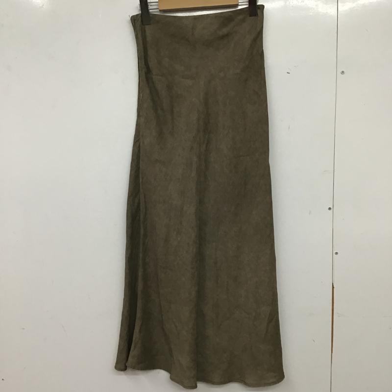 ウィムガゼット Whim Gazette スカート ロングスカート WGZ1051501A0003 ツイル顔料染めスカート 36 無地 茶 / ブラウン / brown レディース USED 古着 中古 10160454