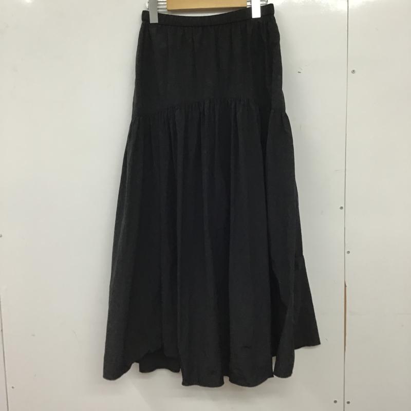 ウィムガゼット Whim Gazette スカート ロングスカート WGZ10A2101A0002 ヴィンテージタフタスカート FREE 無地 黒 / ブラック / black レディース USED 古着 中古 10160456