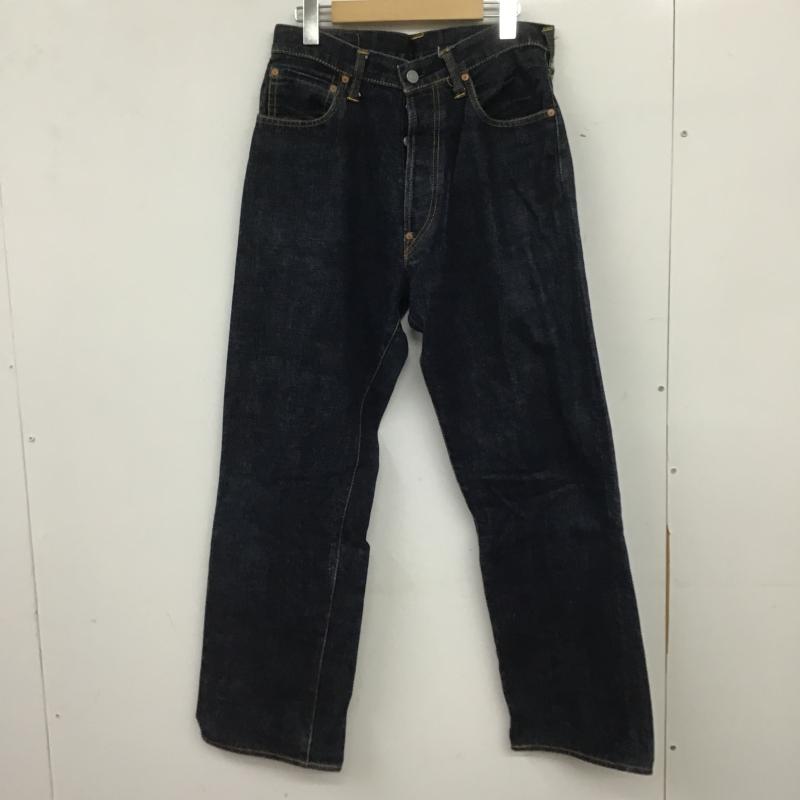 エヴィス EVISU パンツ デニム、ジーンズ デニムパンツ ワイドパンツ カジュアルパンツ 31インチ ロゴ、文字 インディゴ / インディゴ / Indigo メンズ USED 古着 中古 10160458