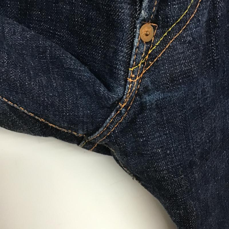 エヴィス EVISU パンツ デニム、ジーンズ デニムパンツ ワイドパンツ カジュアルパンツ 31インチ ロゴ、文字 インディゴ / インディゴ / Indigo メンズ USED 古着 中古 10160458
