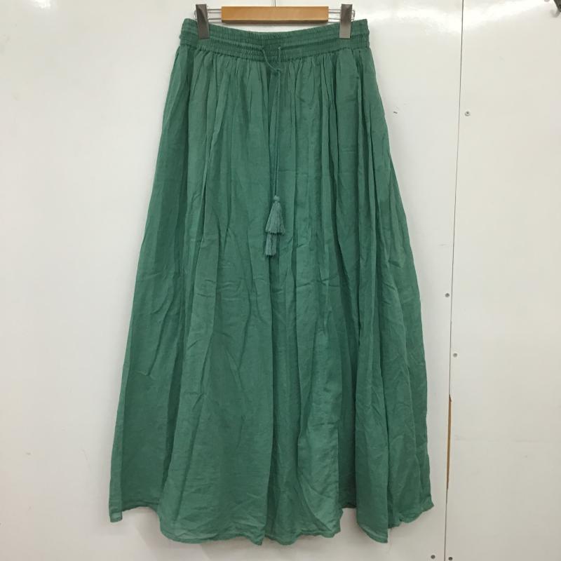 フリークスストア FREAK S STORE スカート ロングスカート M 無地 緑 / グリーン / green レディース USED 古着 中古 10160464