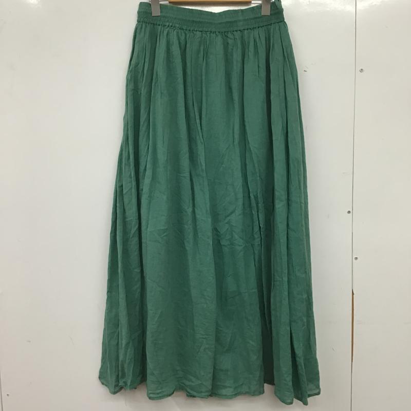 フリークスストア FREAK S STORE スカート ロングスカート M 無地 緑 / グリーン / green レディース USED 古着 中古 10160464