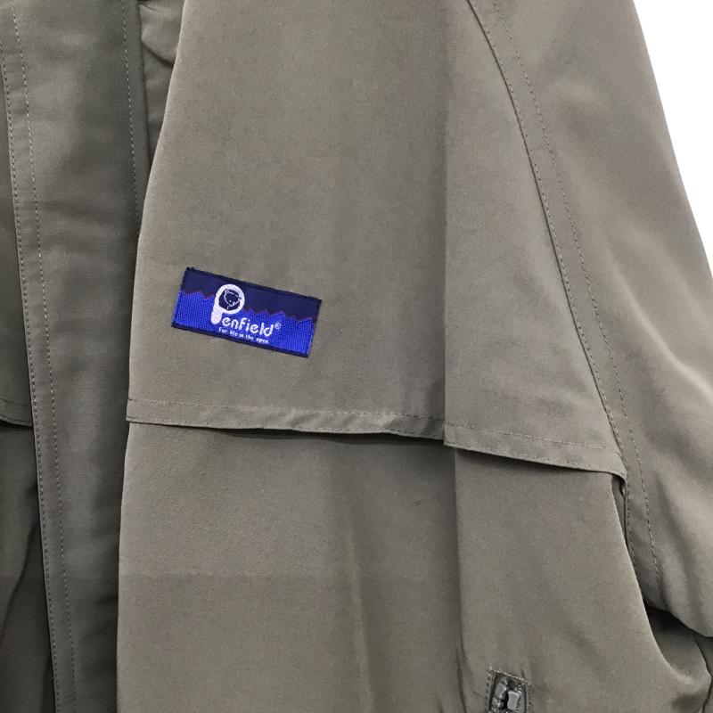 ペンフィールド Penfield ジャケット、上着 ジャンパー、ブルゾン ジップアップジャケット アウター スタンドカラー L ロゴ、文字 カーキ / カーキ / khaki メンズ USED 古着 中古 10160470