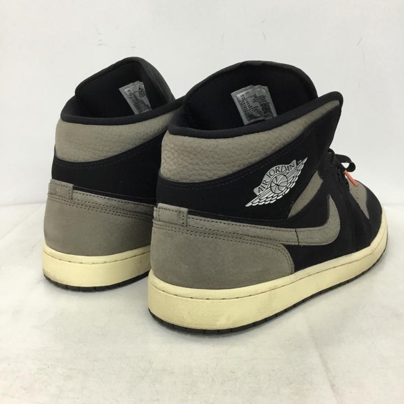 ナイキ NIKE スニーカー スニーカー IB7110-002 AIR JORDAN 1 MID SE 30cm 箱有 30.0cm ロゴ、文字 黒 / ブラック / black X ダークグレー / ダークグレー / メンズ USED 古着 中古 10160478