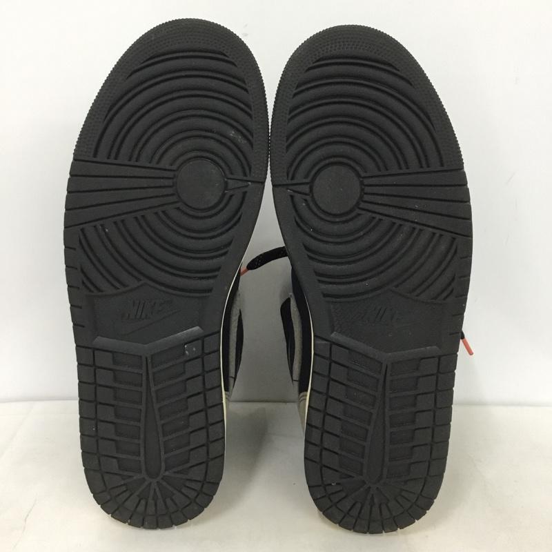 ナイキ NIKE スニーカー スニーカー IB7110-002 AIR JORDAN 1 MID SE 30cm 箱有 30.0cm ロゴ、文字 黒 / ブラック / black X ダークグレー / ダークグレー / メンズ USED 古着 中古 10160478