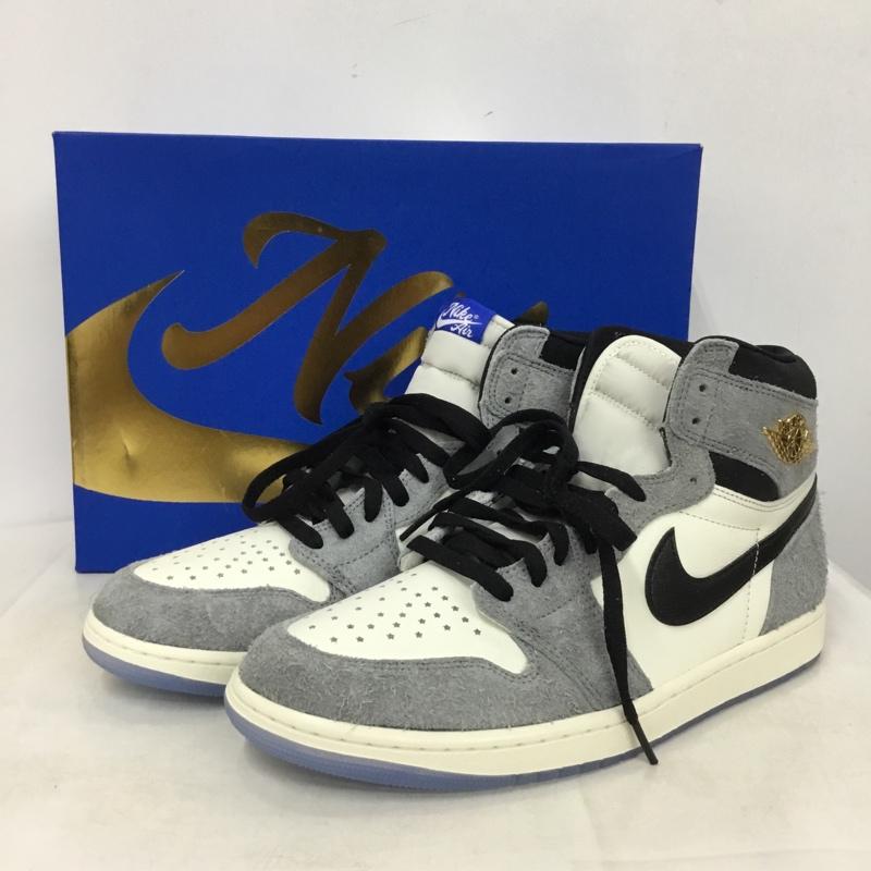 ナイキ NIKE スニーカー スニーカー DZ5485-003 AIR JORDAN 1 RETRO HIGH OG 30cm 箱有 30.0cm ロゴ、文字 黒 / ブラック / black X 灰 / グレー / gray X アイボリー / アイボリー / メンズ USED 古着 中古 10160479