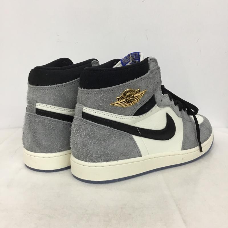 ナイキ NIKE スニーカー スニーカー DZ5485-003 AIR JORDAN 1 RETRO HIGH OG 30cm 箱有 30.0cm ロゴ、文字 黒 / ブラック / black X 灰 / グレー / gray X アイボリー / アイボリー / メンズ USED 古着 中古 10160479