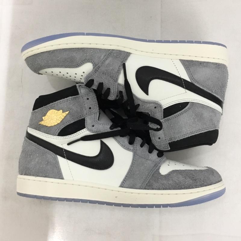 ナイキ NIKE スニーカー スニーカー DZ5485-003 AIR JORDAN 1 RETRO HIGH OG 30cm 箱有 30.0cm ロゴ、文字 黒 / ブラック / black X 灰 / グレー / gray X アイボリー / アイボリー / メンズ USED 古着 中古 10160479