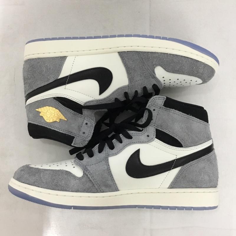 ナイキ NIKE スニーカー スニーカー DZ5485-003 AIR JORDAN 1 RETRO HIGH OG 30cm 箱有 30.0cm ロゴ、文字 黒 / ブラック / black X 灰 / グレー / gray X アイボリー / アイボリー / メンズ USED 古着 中古 10160479