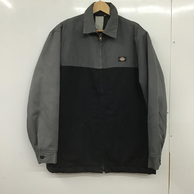 ディッキーズ Dickies ジャケット、上着 ジャンパー、ブルゾン ジップアップジャケット アウター カラージャケット M ロゴ、文字 灰 / グレー / gray メンズ USED 古着 中古 10160482