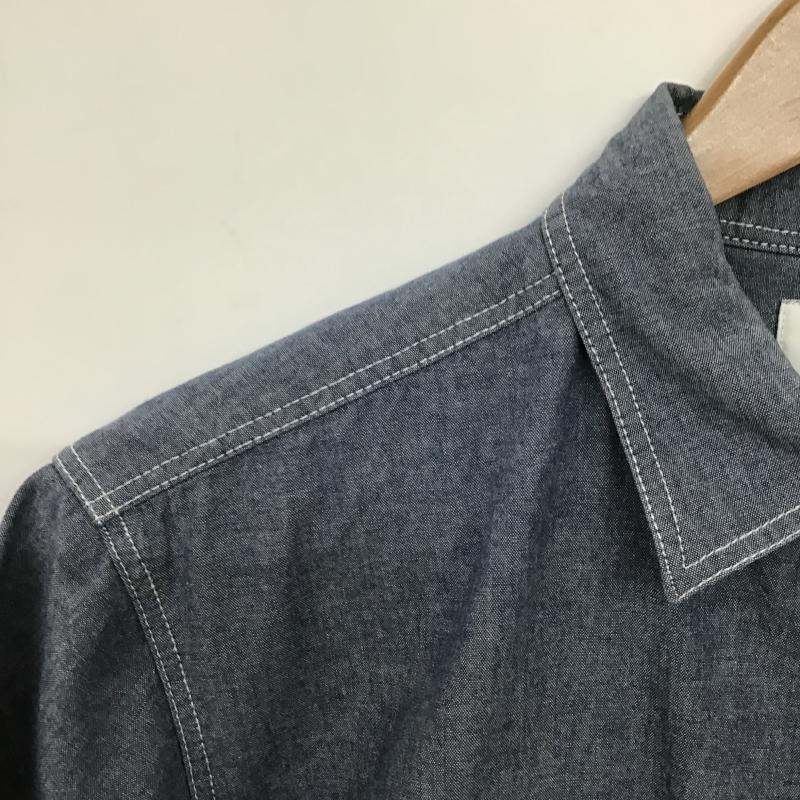 ディッキーズ Dickies シャツ、ブラウス 半袖 半袖シャツ 無地シャツ ポケットシャツ L 無地 インディゴ / インディゴ / Indigo メンズ USED 古着 中古 10160484