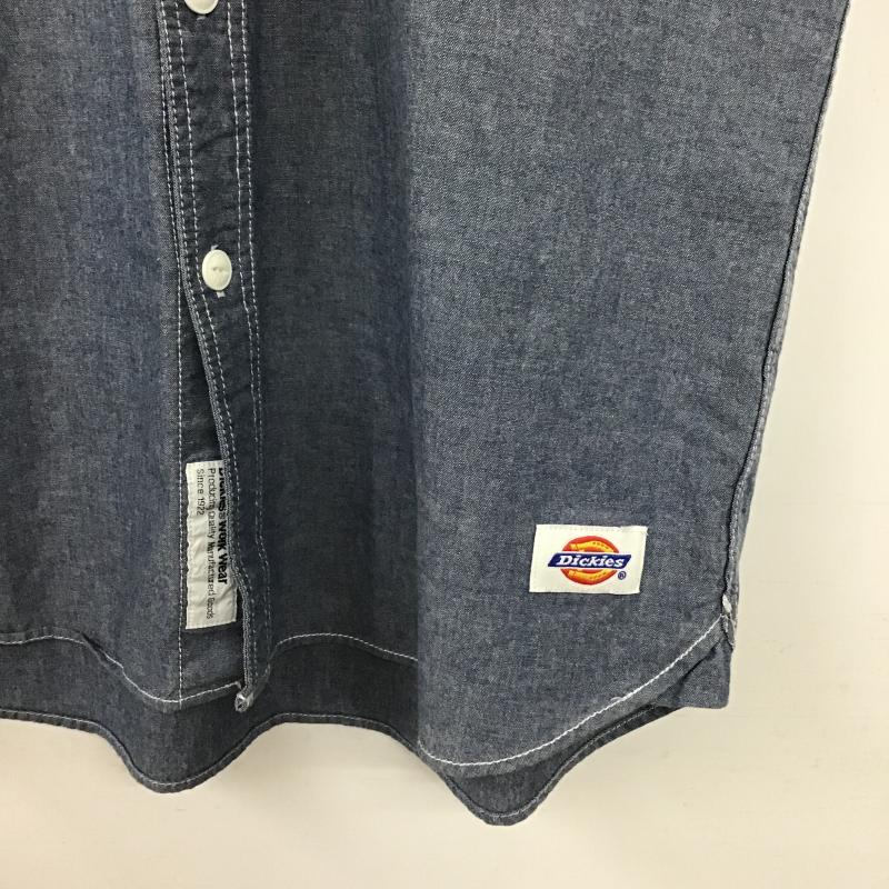 ディッキーズ Dickies シャツ、ブラウス 半袖 半袖シャツ 無地シャツ ポケットシャツ L 無地 インディゴ / インディゴ / Indigo メンズ USED 古着 中古 10160484