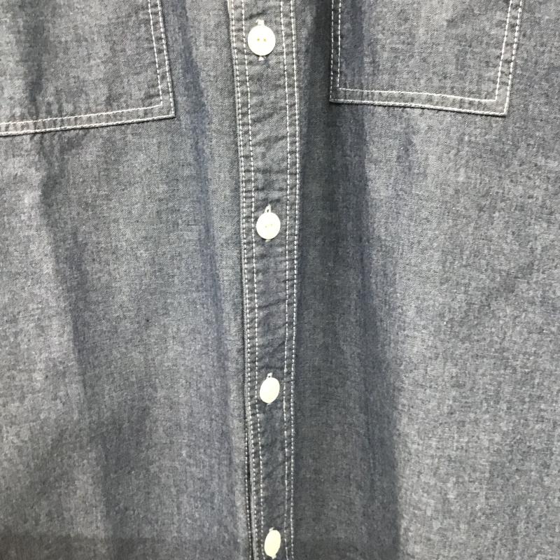 ディッキーズ Dickies シャツ、ブラウス 半袖 半袖シャツ 無地シャツ ポケットシャツ L 無地 インディゴ / インディゴ / Indigo メンズ USED 古着 中古 10160484