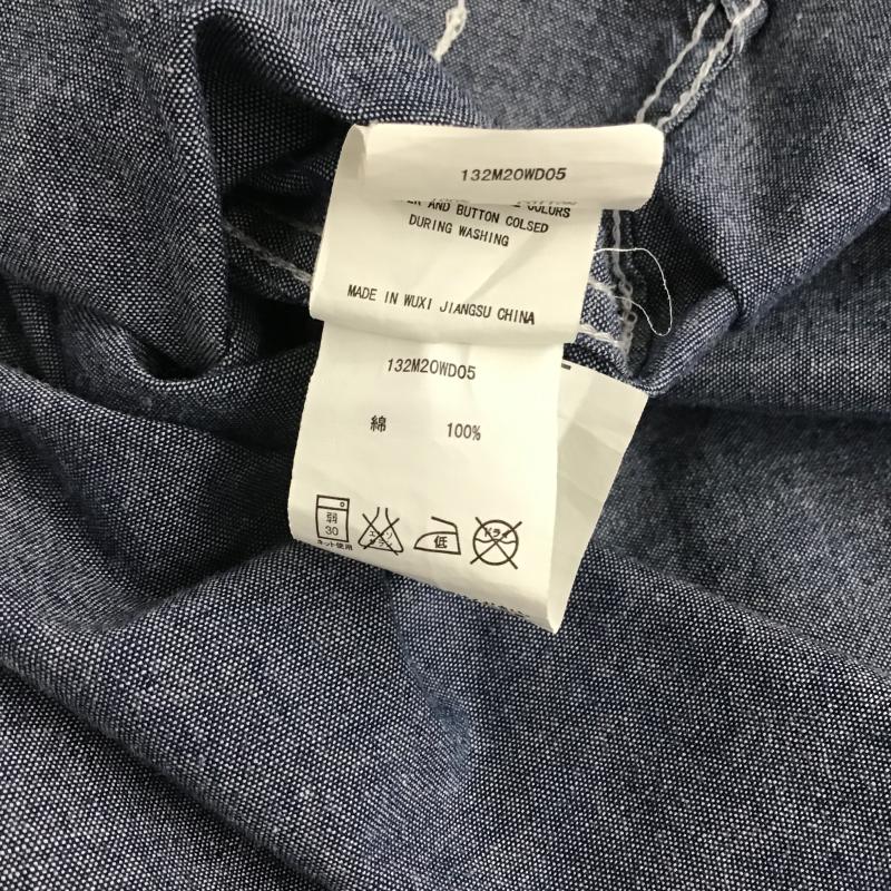 ディッキーズ Dickies シャツ、ブラウス 半袖 半袖シャツ 無地シャツ ポケットシャツ L 無地 インディゴ / インディゴ / Indigo メンズ USED 古着 中古 10160484