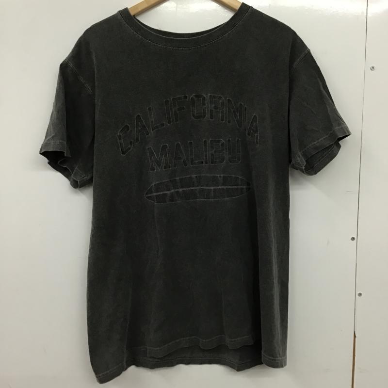 グッドオン Good On Tシャツ 半袖 半袖カットソー プリントTシャツ クルーネックカットソー L ロゴ、文字 ダークグレー / ダークグレー / メンズ USED 古着 中古 10160485