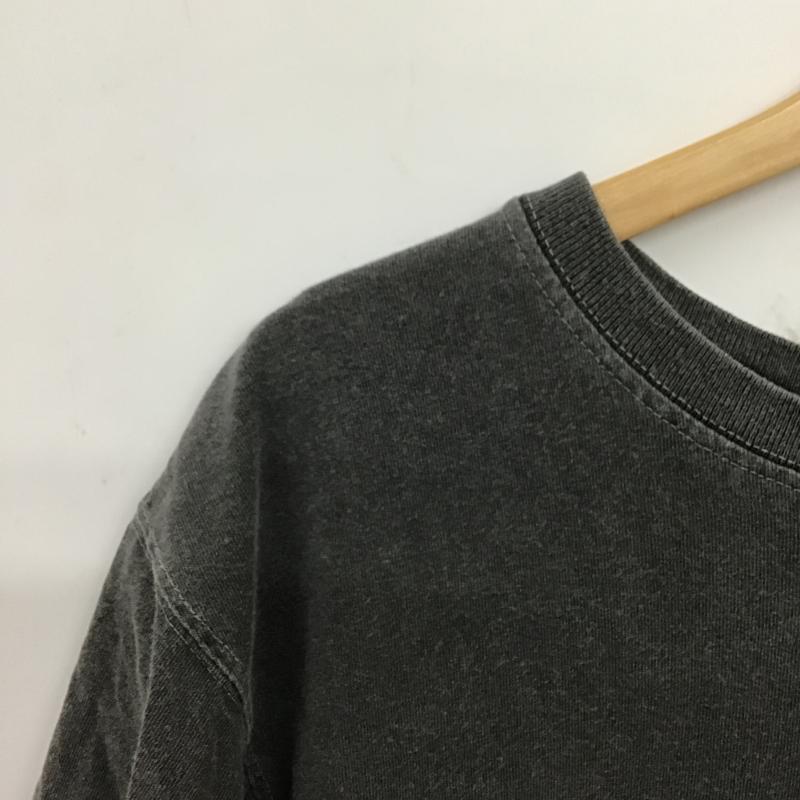 グッドオン Good On Tシャツ 半袖 半袖カットソー プリントTシャツ クルーネックカットソー L ロゴ、文字 ダークグレー / ダークグレー / メンズ USED 古着 中古 10160485